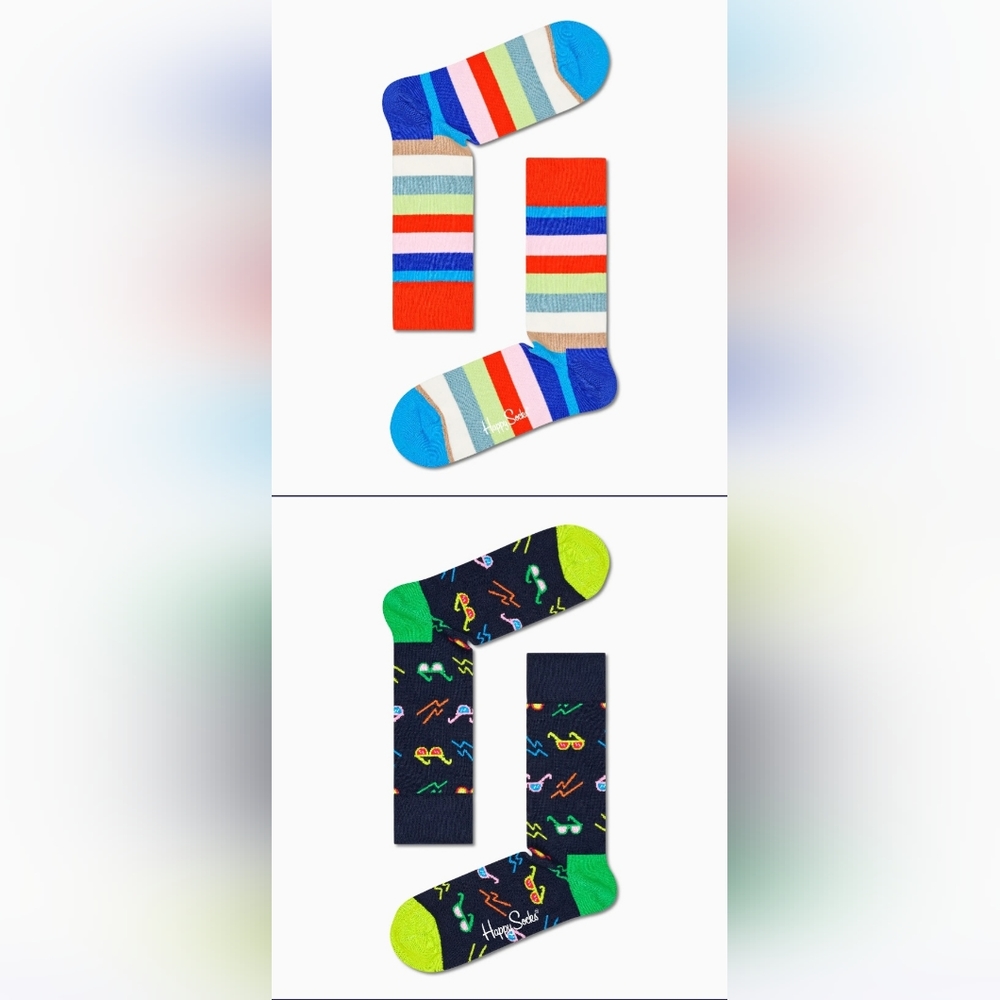 Happy Socks Navy 4 Pairs Gift Set